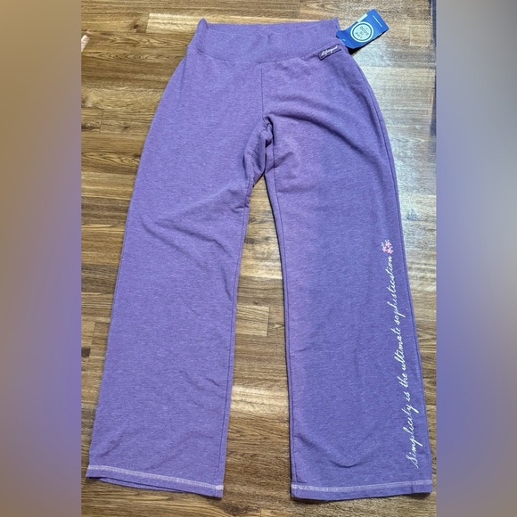 NWT Life is Good sleep pant lilac relaxed fit elastic waist size medium - Picture 1 of 7